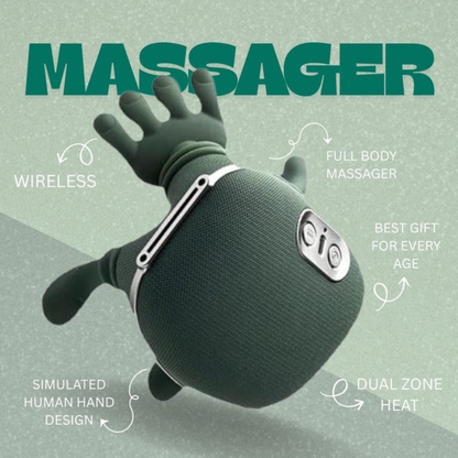 Neck & Shoulder Massager with Smoothing Heat - Deep Tissue Kneading for Back & Neck Pain Relief